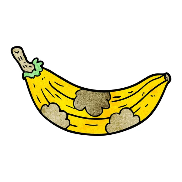 茶色行く漫画古いバナナ — ストックベクタ
