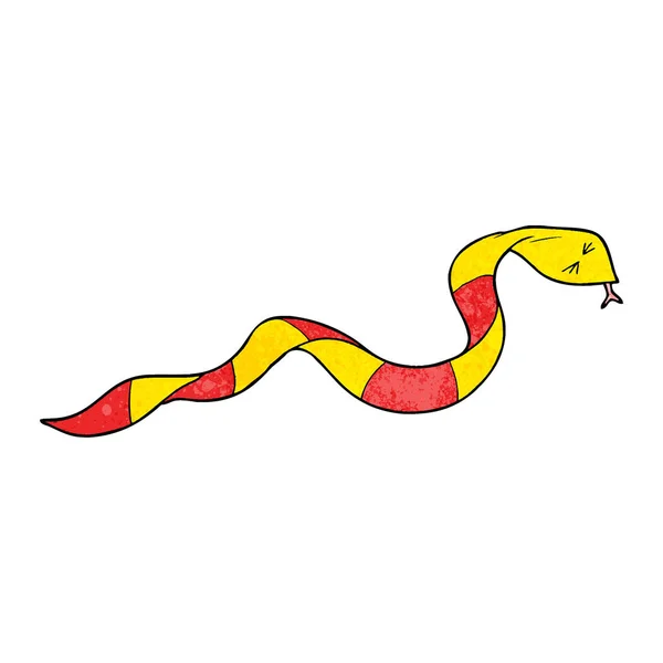 Ilustração Vetorial Serpente Dos Desenhos Animados — Vetor de Stock