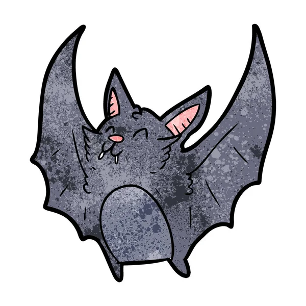 Murciélago Halloween Vampiro Dibujos Animados — Vector de stock