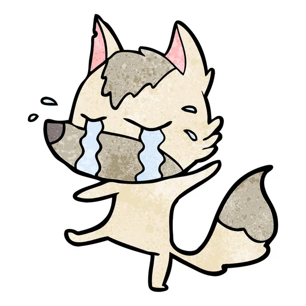 漫画のオオカミのベクトル図 — ストックベクタ