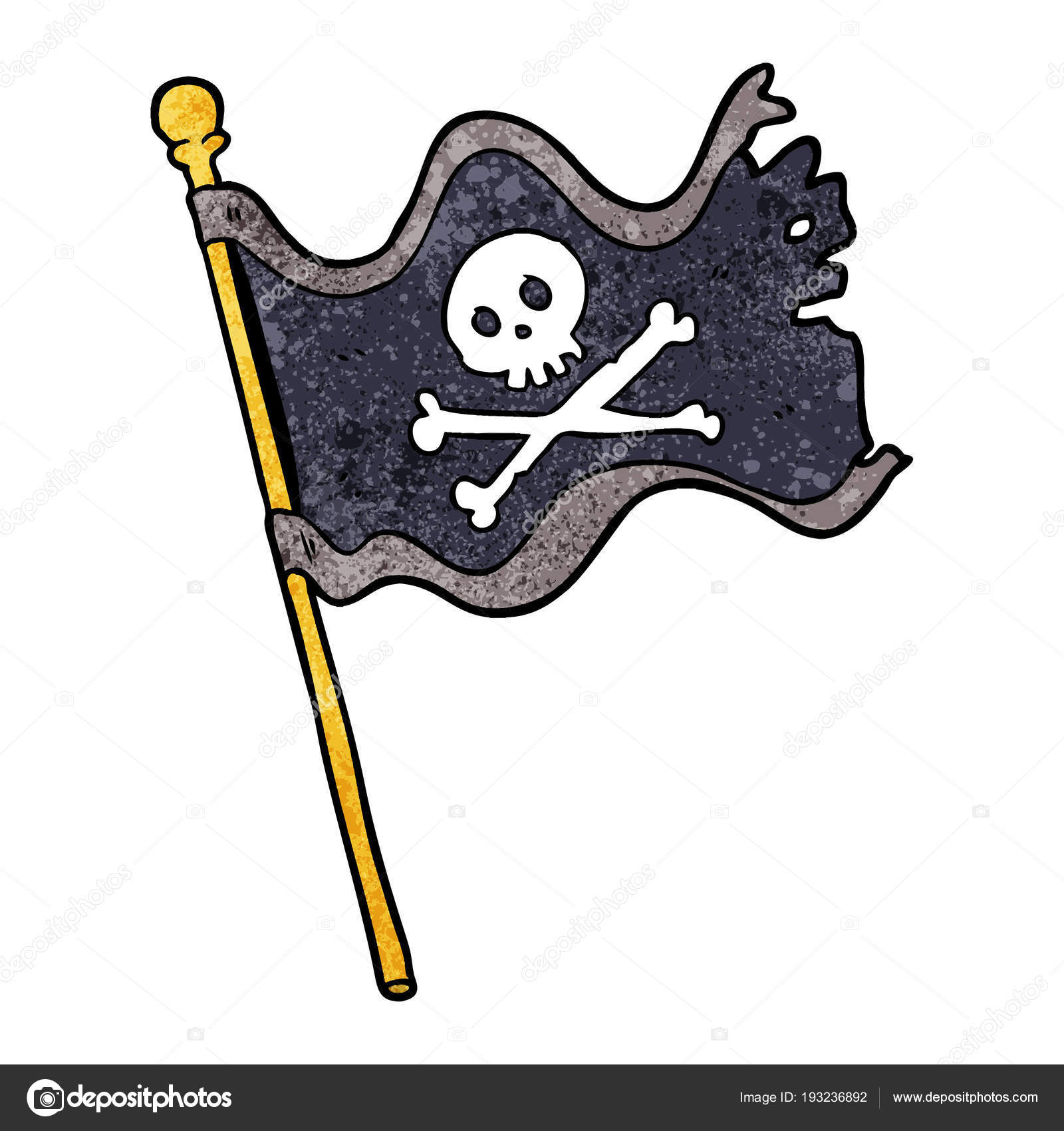 Bandera pirata de dibujos animados fotografías e imágenes de alta