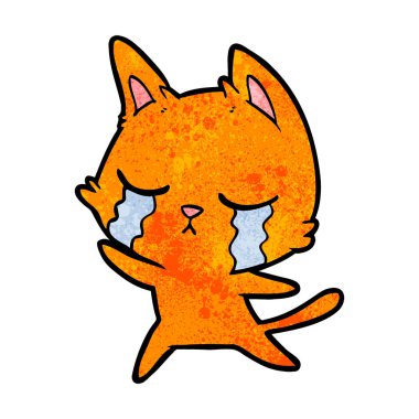 Çizgi film kedisinin vektör çizimi