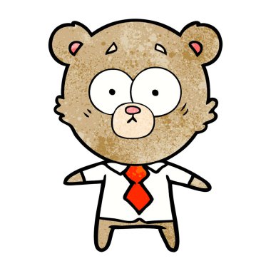 vektör çizim karikatür sürpriz ayı