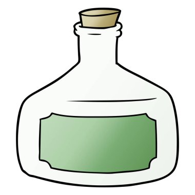 vektör çizim karikatür şişe