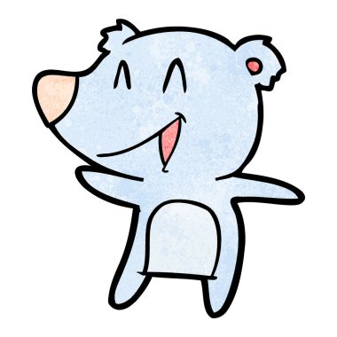 Çizgi film ayısının vektör çizimi