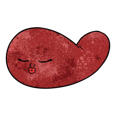 vektör çizim karikatür mesane