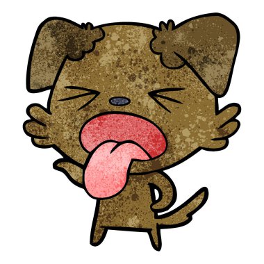 Çizgi film köpeğinin vektör çizimi