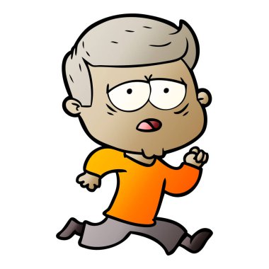 vektör çizim karikatür adam