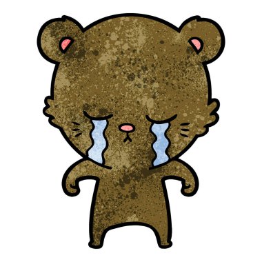 Çizgi film ayısının vektör çizimi