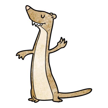 vektör çizim karikatür gelincik