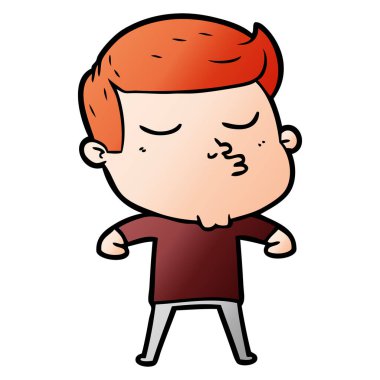 surat asmayı karikatür modeli adam