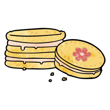 vektör çizim karikatür bisküvi