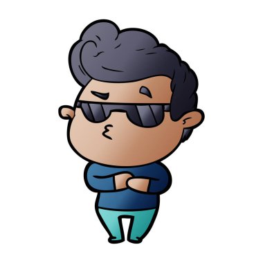 vektör çizim karikatür adam