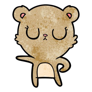 Çizgi film ayısının vektör çizimi