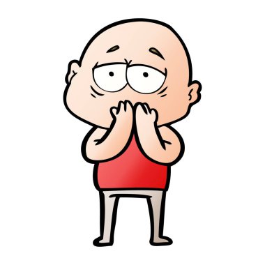 yorgun kel adam çizgi film