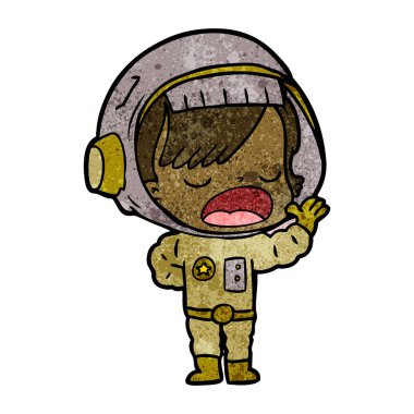 çizgi film astronot kadın açıklayan