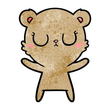 Çizgi film ayısının vektör çizimi