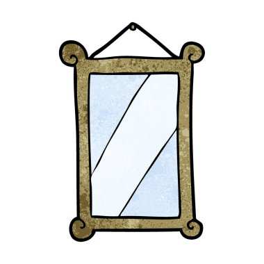 çizgi film eski ayna çerçeveli