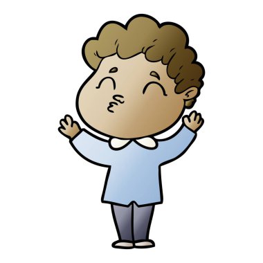 vektör çizim karikatür adam