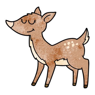 Çizgi film geyiğinin vektör çizimi