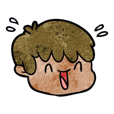 vektör çizim karikatür erkek yüz