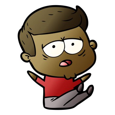 vektör çizim karikatür adam