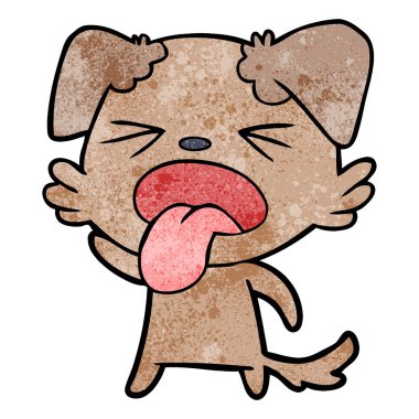 Çizgi film köpeğinin vektör çizimi