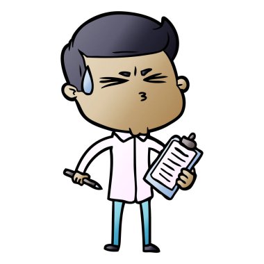 vektör çizim karikatür adam