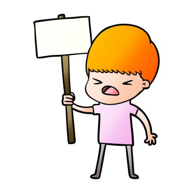 vektör çizim karikatür adam