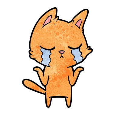 Çizgi film kedisinin vektör çizimi