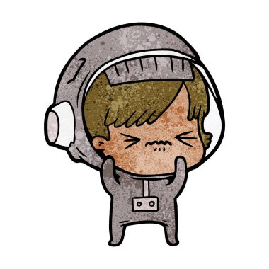 kızgın çizgi film alan kız