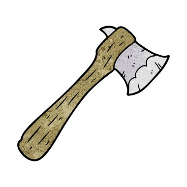 Çizgi film baltasının vektör çizimi