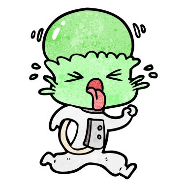 Çizgi film uzaylılarının vektör çizimi