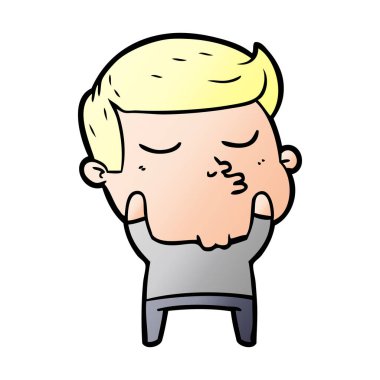 surat asmayı karikatür modeli adam