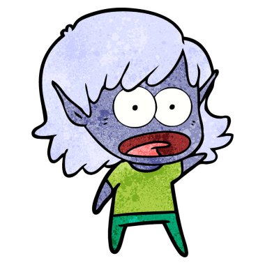 çizgi film şok elf kızı