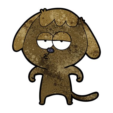 Çizgi film köpeğinin vektör çizimi