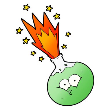 vektör çizim karikatür iksir