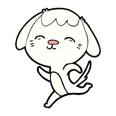 Çizgi film köpeğinin vektör çizimi