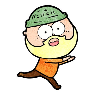 sakallı adam kaçarken çizgi film