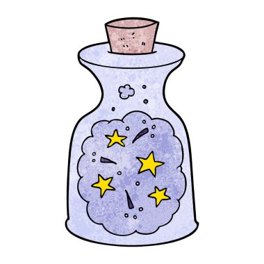 çizgi film sihirli iksir vektör çizim