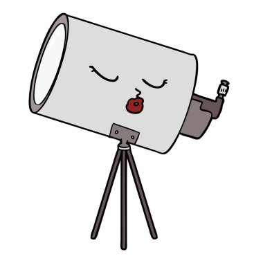 yüz teleskopla çizgi film