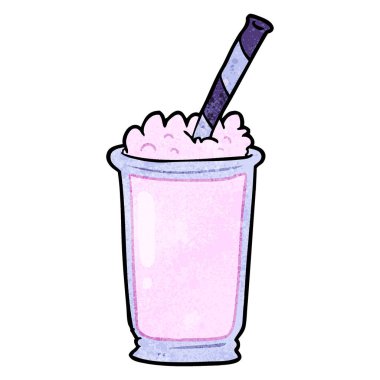 vektör çizim karikatür milkshake
