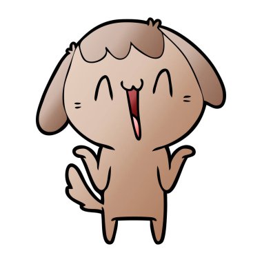 Çizgi film köpeğinin vektör çizimi