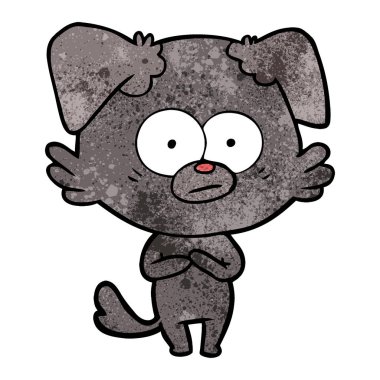 Çizgi film köpeğinin vektör çizimi