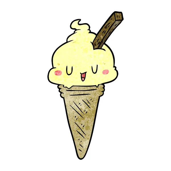 Lindo Helado Dibujos Animados — Archivo Imágenes Vectoriales