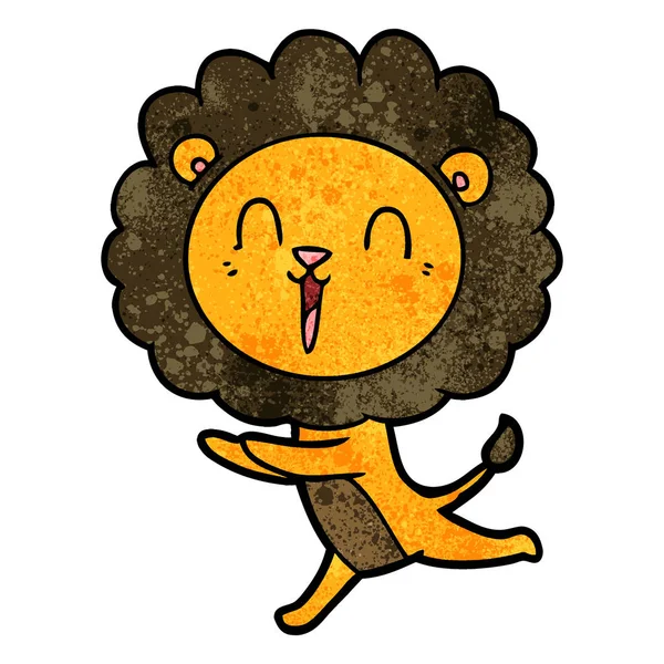 Смеющийся Лев — стоковый вектор