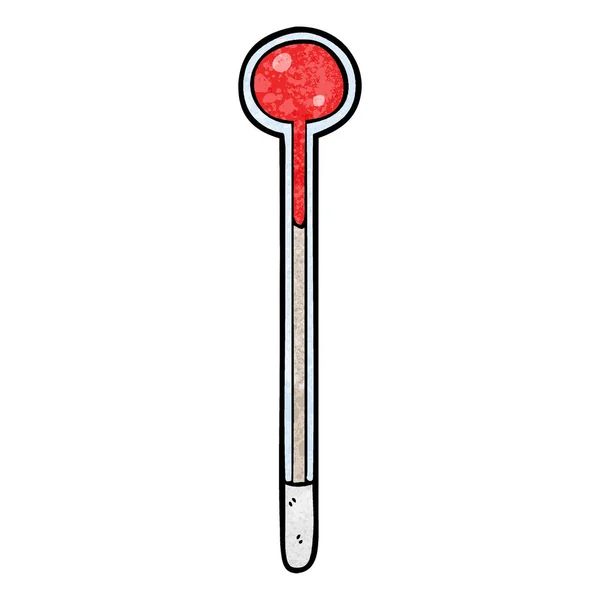 Vector Illustration Cartoon Thermometer — Stock Vector