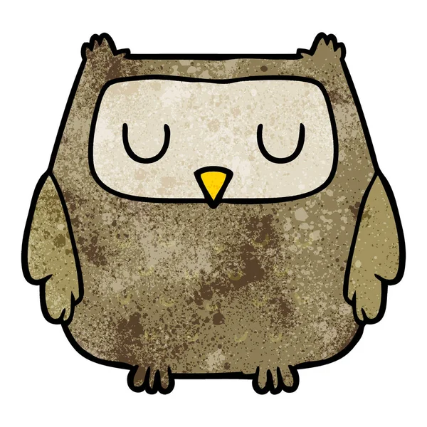 Vector Illustration Cartoon Owl — Stock Vector