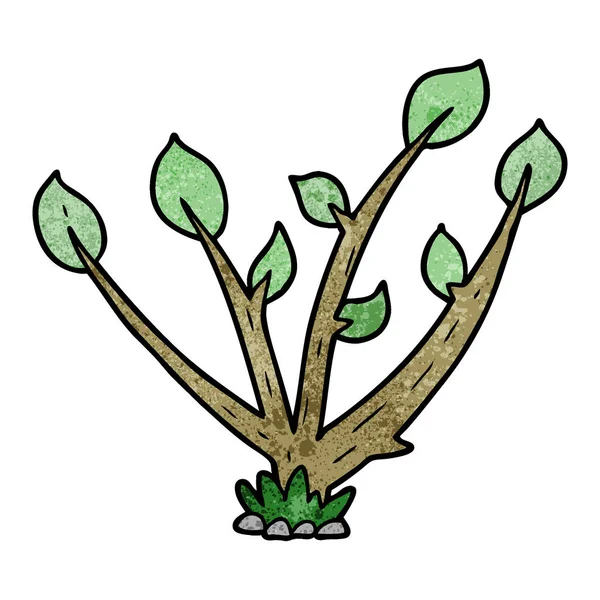 Ilustração Vetorial Planta Brotadora Desenhos Animados — Vetor de Stock