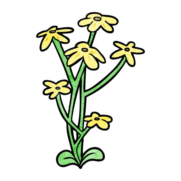 Vektorillustration Der Cartoon Blume — Stockvektor